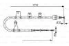 Тормозной трос 1718mm HYUNDAI Matrix RR RR01-10 1987482075