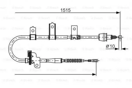 Трос, стояночная тормозная система BOSCH 1 987 482 098