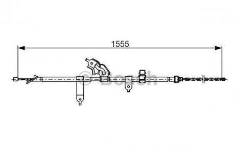 Трос, стояночная тормозная система BOSCH 1 987 482 221
