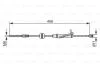 BOSCH FORD Трос ручного тормоза передн. FIESTA VI, MAZDA 2 07- 1987482421