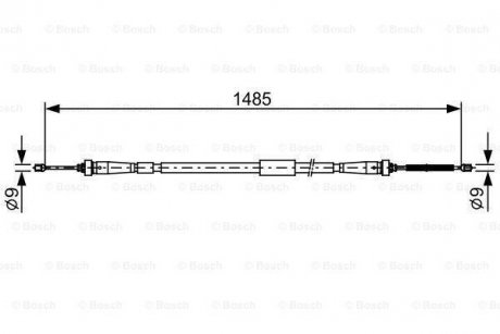 LINKA HAMULCA R?CZNEGO RENAULT CLIO IV 12- LT BOSCH 1987482637