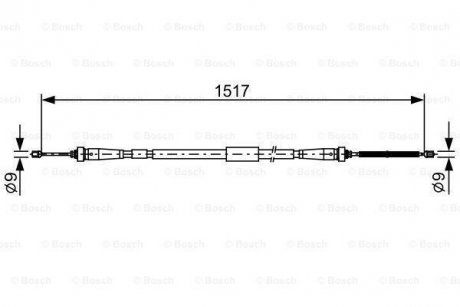 LINKA HAMULCA R?CZNEGO RENAULT CAPTUR 13- LT BOSCH 1987482639