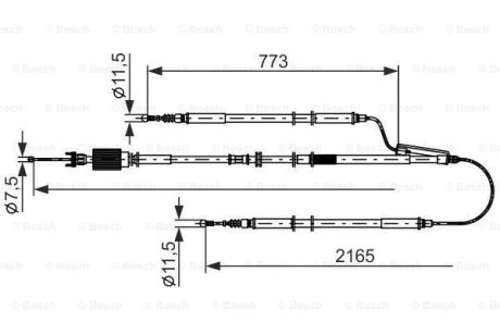 LINKA HAM OPEL INSIGNIA 1.4 11-, 1.6SIDI 13- BOSCH 1 987 482 806