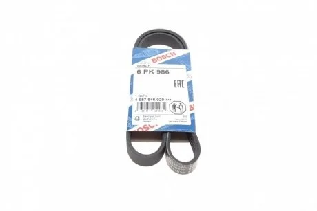 Ремень п-клиновой 6pk986 BOSCH 1987946020