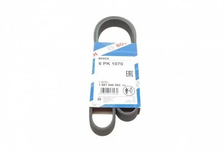 Ремень п-клиновой 6pk1070 BOSCH 1987946062