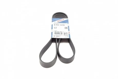 Ремень П-клиновый 8PK1376 BOSCH 1987947090