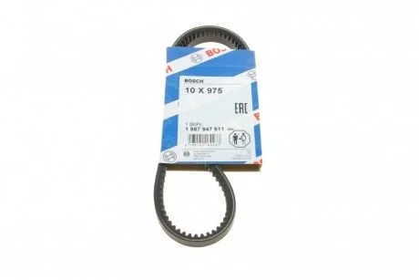 Ремінь клиновий AVX 10х975 BOSCH 1987947611