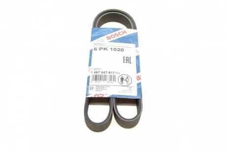 Ремень п-клиновой 6pk1020 BOSCH 1987947817