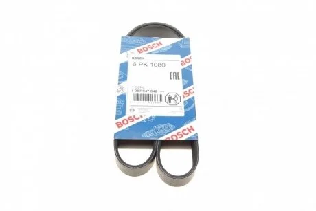 Ремінь п-клиновий 6pk1080 BOSCH 1987947842