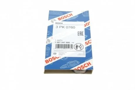 Ремінь поліклін. 3PK760 BOSCH 1987947880