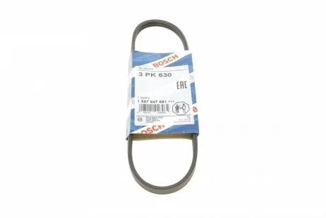 Полікліновий ремінь 3PK630 BOSCH 1987947881