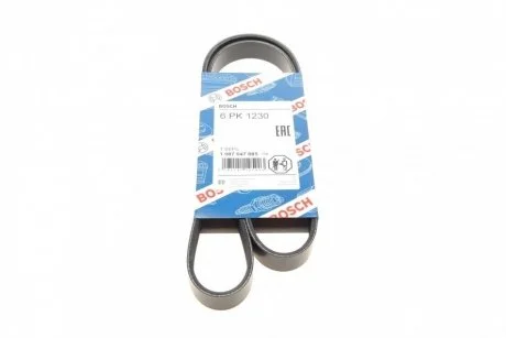 Ремень 6РК-1230 генератора ГАЗ 3110 - ДВС 406 BOSCH 1987947885
