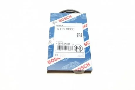 Ремінь п-клинової 4pk800 BOSCH 1987947893