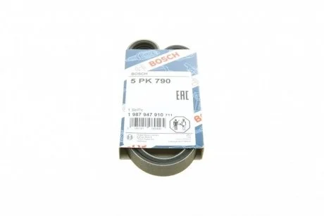 Ремінь полікліновий 5PK790 BOSCH 1987947910