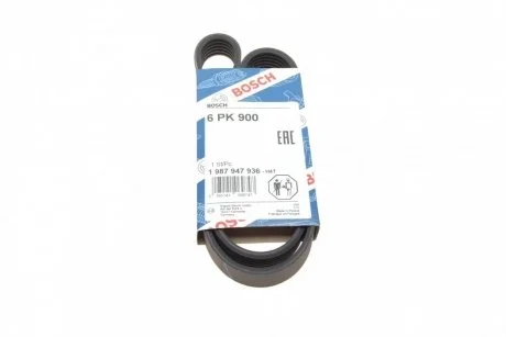 Ремень поликлин. 6PK900 BOSCH 1987947936
