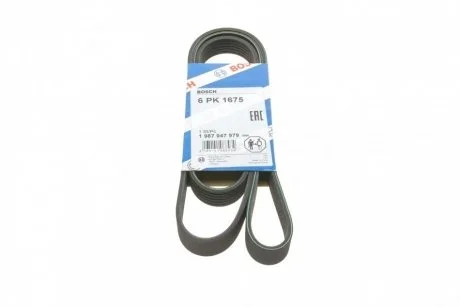 Ремінь п-клиновий 6pk1675 BOSCH 1987947979