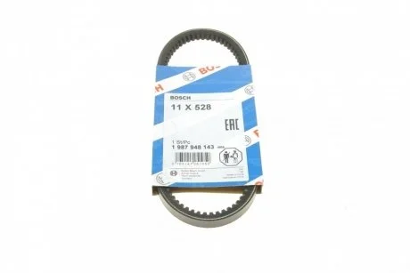 Пасок клиновидний 11,0X528 BOSCH 1987948143