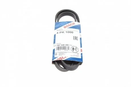 Ремень п-клиновой 4pk1000 BOSCH 1987948359