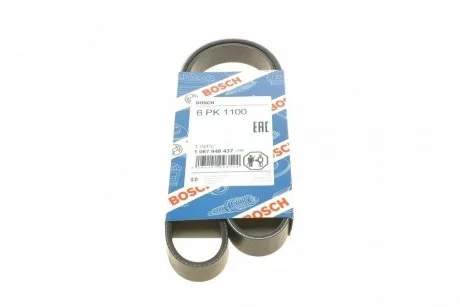 Ремень поликлин. 6PK1100 BOSCH 1987948437