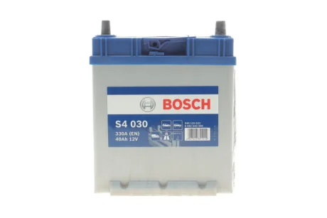 Акумулятор 12В/40Аг/330А/9,74кг BOSCH DSC_0 092 S40 300