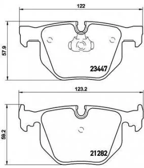 Тормозные колодки дисковые BREMBO P06029