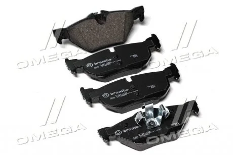 Колодки гальмівні задні. BMW 1 (E81, E87), 3 (E90, E91), X1 (E84) 1.6-3.0 11.03- BREMBO P 06 038