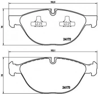Колодки тормозн. перед. BMW X5 (E70) / X6 07- BREMBO P 06 058