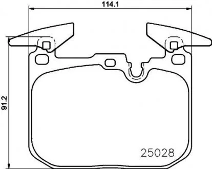 KLOCKI HAMULC. BMW 3 F30,F31,F32 11- PRZ?D BREMBO P06096X