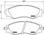 Гальмівні колодки дискові, к-кт. BREMBO P10 006 (фото 1)