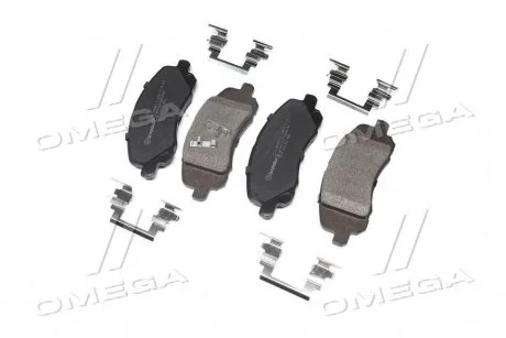 Гальмівні колодки дискові, к-кт. BREMBO P18 001