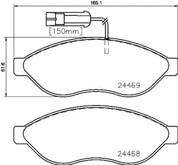 Тормозные колодки дисковые BREMBO P23143