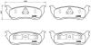 Тормозные колодки дисковые, к-кт. BREMBO P24 068 (фото 1)