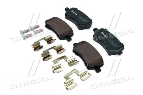 Тормозные колодки дисковые, к-кт. BREMBO P24 078