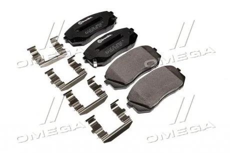 Гальмівні колодки дискові, к-кт. BREMBO P30 056