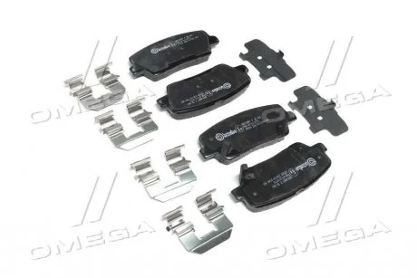 Тормозные колодки дисковые, к-кт. BREMBO P30 063