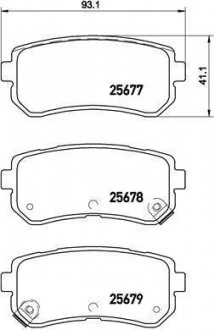 Гальмівні колодки дискові, к-кт. BREMBO P30 068