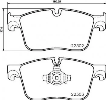 Тормозные колодки дисковые BREMBO P36031