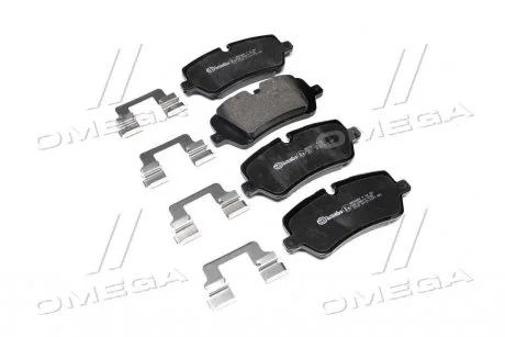 Тормозные колодки дисковые, к-кт. BREMBO P44 021