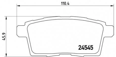 Гальмівні колодки дискові, к-кт. BREMBO P49 041