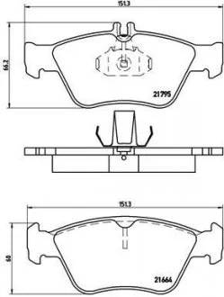 Гальмівні колодки дискові, к-кт. BREMBO P50 023