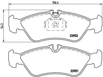 Гальмівні колодки дискові, к-кт. BREMBO P50 082