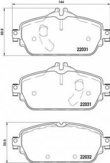 Тормозные колодки дисковые BREMBO P50119