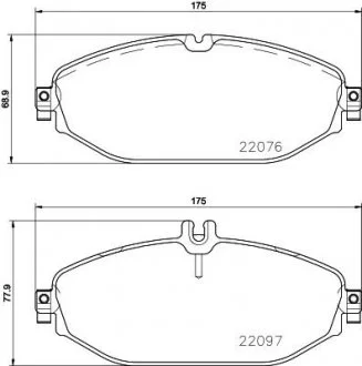 Тормозные колодки дисковые BREMBO P50124