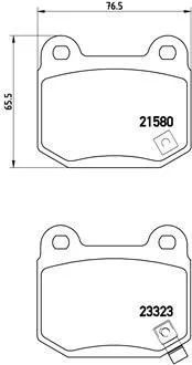 Тормозные колодки дисковые, к-кт. BREMBO P56 048