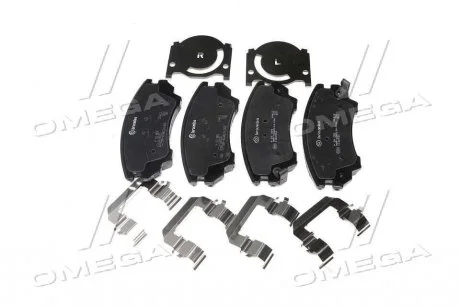 Колодки тормозные дисковые передн, Opel Astra J, Insignia A, Zefira C 08- BREMBO P 59 055