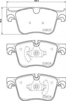 Гальмівні колодки, к-кт. BREMBO P 61 127