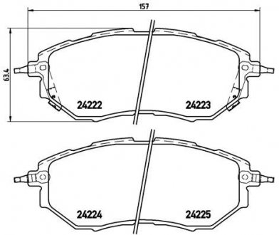 Колодки гальмівні Xtra BREMBO P78017X