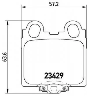 Гальмівні колодки дискові, к-кт. BREMBO P83 045