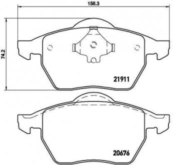 Гальмівні колодки дискові BREMBO P85035 (фото 1)