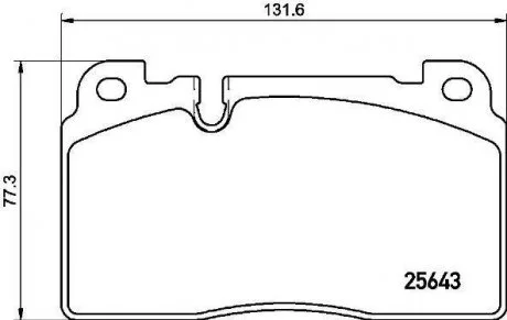 Гальмівні колодки дискові, к-кт. BREMBO P85 133